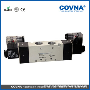 G1/8 connection pipe size 5/2 way low pressure air solenoid valve